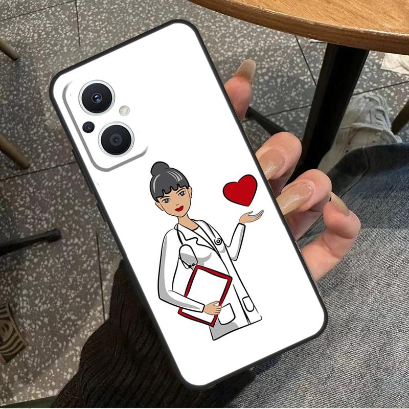 Krankenschwester Medizinische Gesundheit Herz Für OPPO Reno 11F 12F 13F 14F 8T 10 11 12 13 14 Pro 8 7 Lite OPPO Find X8 X6 X5 X9 Pro Hülle