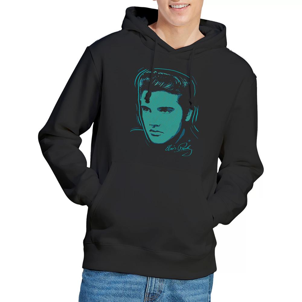Elvis Presley Unisex Adult Young Dots Hoodie