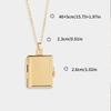 Multipurpose Square Choker Adjustable Chain Necklace with Sturdy Brass Pendant Fashion Accessory for Trendy Women