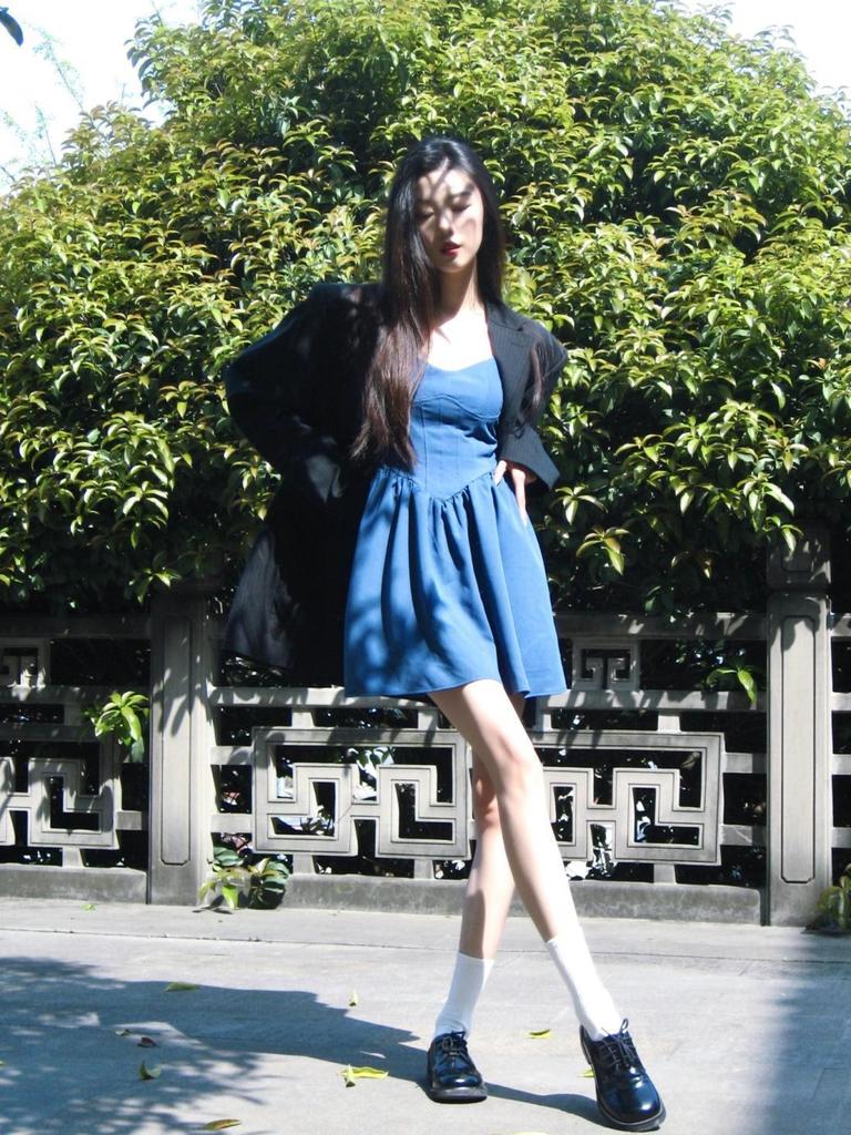 Mini Abito Canotta Blu Chic da Donna - Carino Stile Estivo