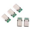 High Quality 5pcs Usb 3.1 Type C Male Diy Solder Plug Connector Socket Attached Pc Board for Electronic Equipment Repair & Ma