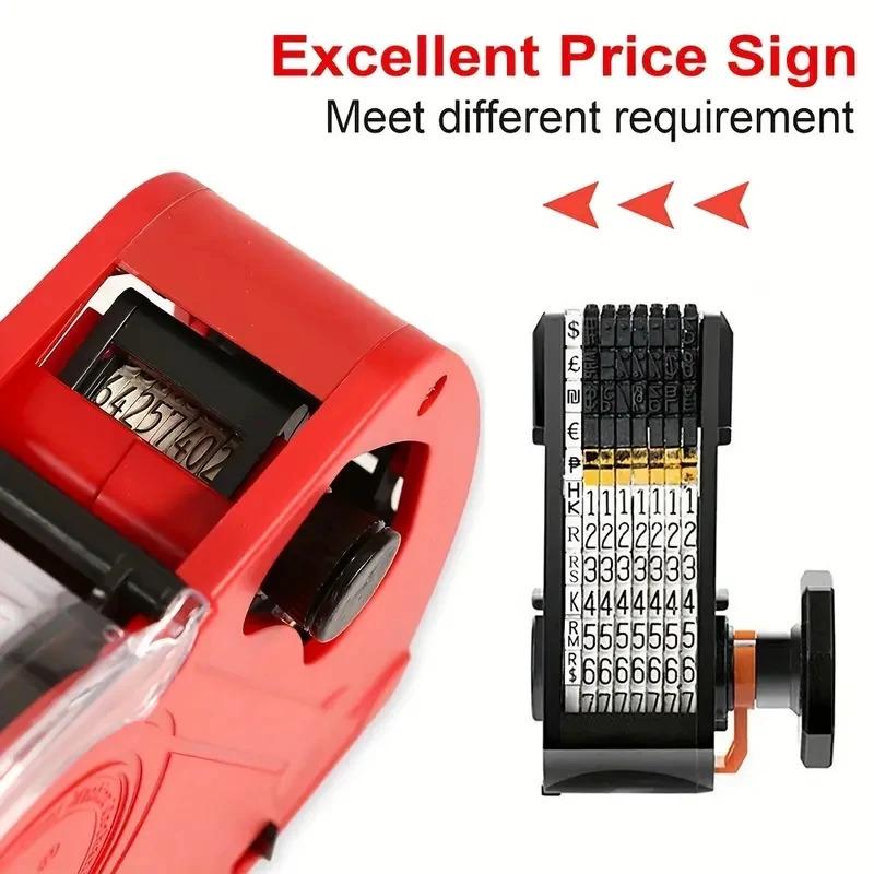MX-5500 8-Digit Handheld Price Tag Gun with Ink Cartridge
