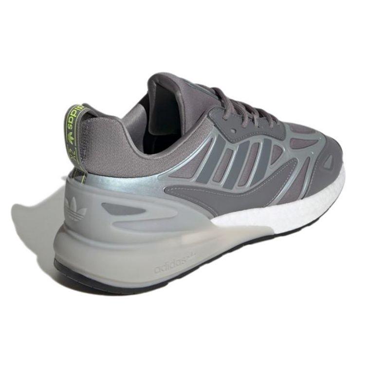 Adidas Originals ZX 2K Boost 2.0 Comfortable Mesh Non-Slip Durable Low-Top Marathon Running Shoes Unisex Sneakers Dark-Gray GW0623
