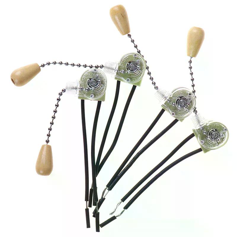 4 Stück Wandleuchte Zugschalter Zuhause Deckenventilator Lampe Universal Zugkettenschalter