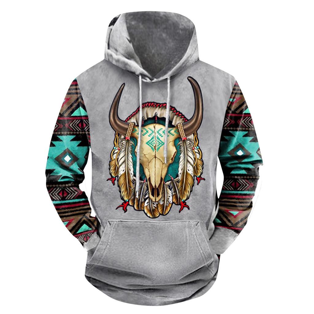 Modischer, lockerer, langärmliger Kapuzenpullover für Herren und Damen