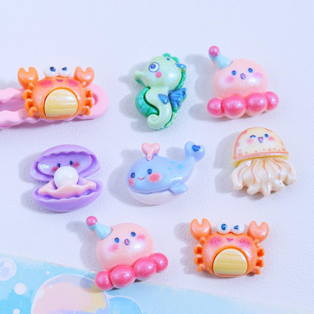 DIY Ozean Oktopus Resin Bastelzubehör: Aufkleber, Haarnadeln, Schmuck und mehr