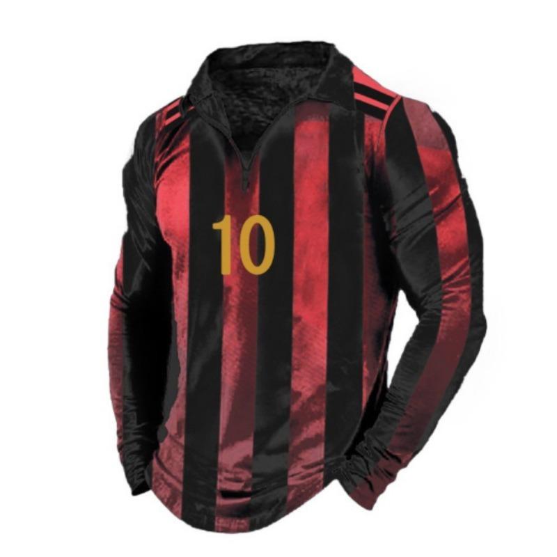 New POLO Shirt Zip Long-sleeved Lapel Men's Sweatshirt Casual Tops Tide