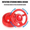 Metal 3D Steering Wheel Pattern Push Start Button Cover For Cars With 3 Color Option Universal Fit Easy Installation