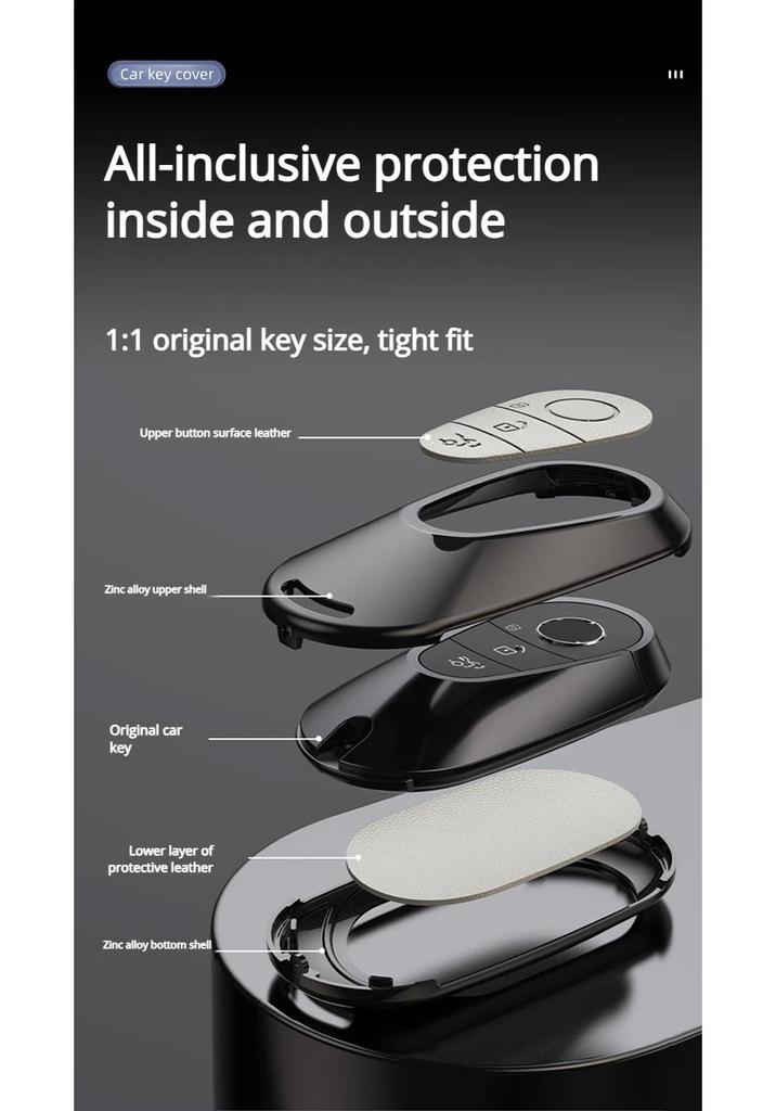 High-End Key Case for BYD Song Plus, Song L DMI/Max, Song Pro, and Dedicated EV Buckle