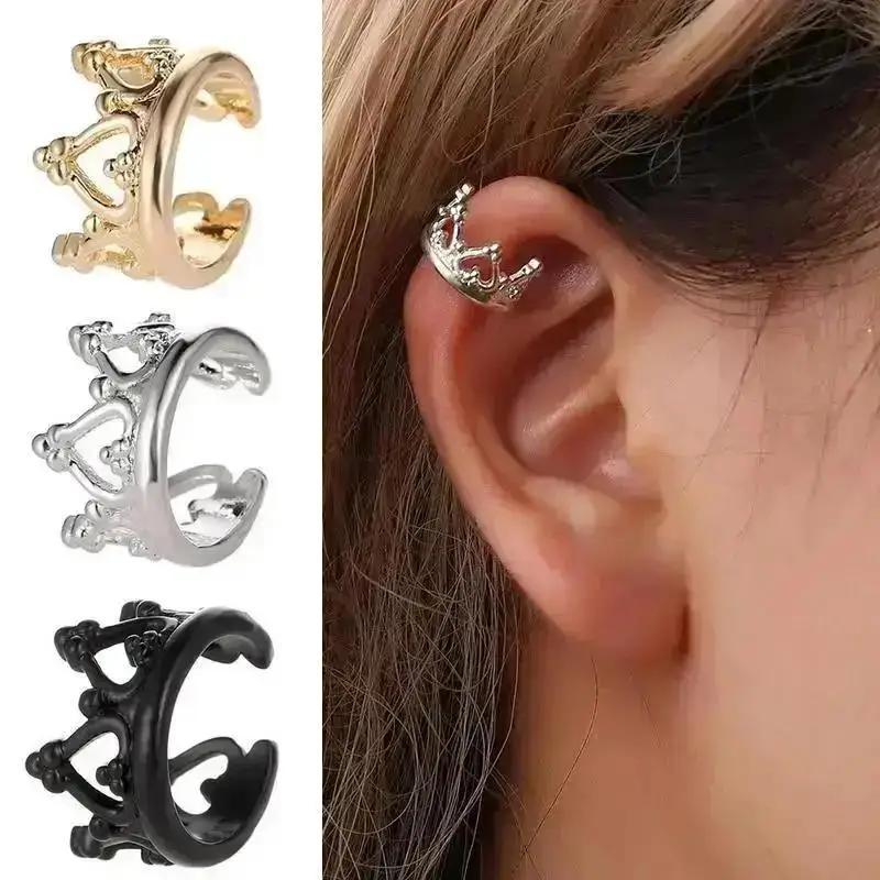 1 Pcs Simple U-shaped Ear Clip Ear Holes Ear Accessories Crown Clip Earrings Without Hole Buckles New Fashion Solid Color Gifts