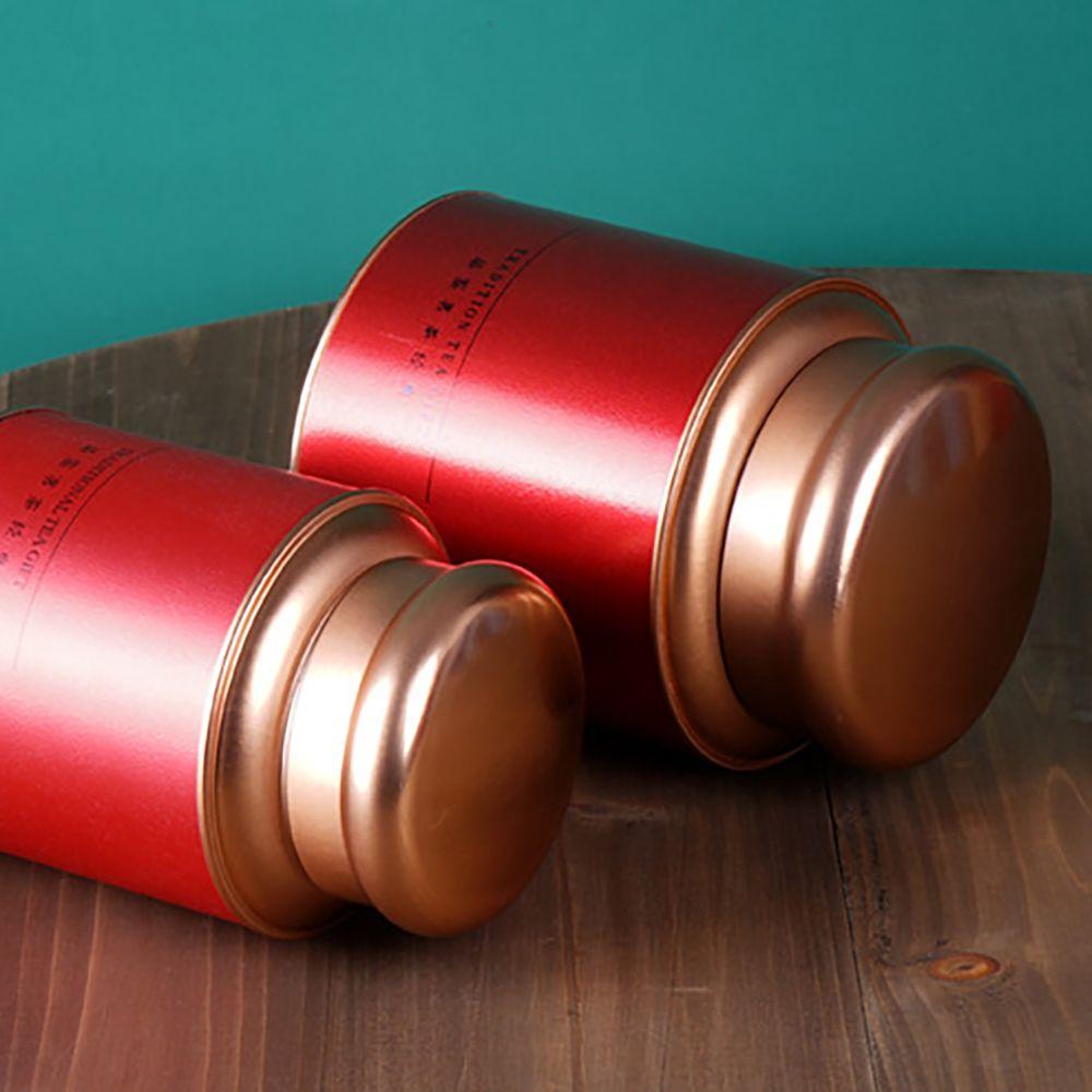 Round Tea Coffee Organizer Cans Candy Tea Storage Container Gift Box Storage Jars Tea Can Tea Box