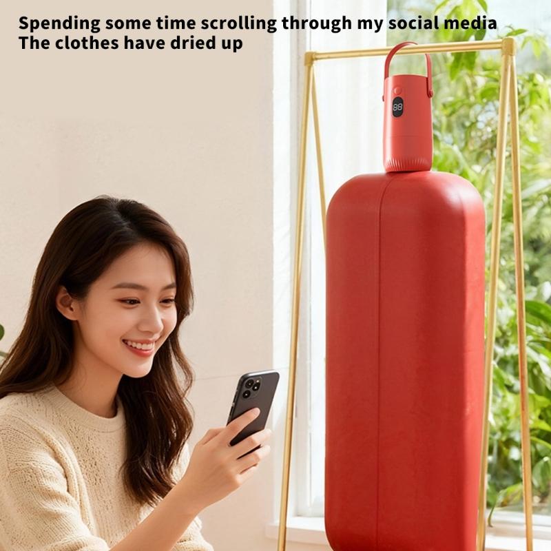 110V Portable Travel Dryer for Clothes Lightweight Electric Drying Machine Electric Portable Dryer for Apartment