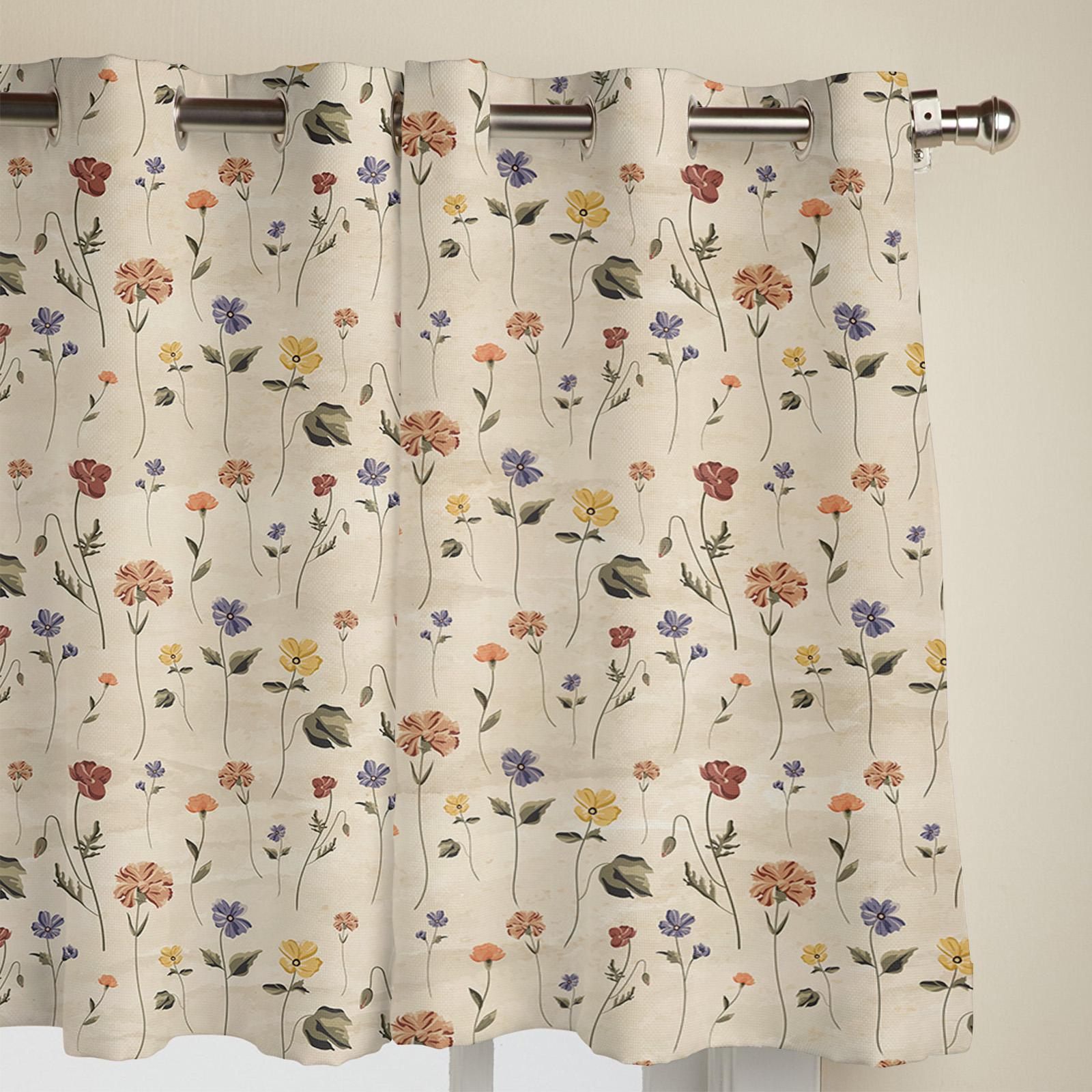 Ретро цветочный узор плитки оконные шторы гостиная спальня кухня шторы для детей шторы — фото 17