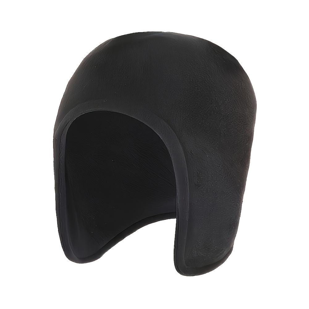 Windproof Cycling Hat Thermal Fleece Winter Cap Double Layer Thick Earmuffs Contrast Design Unisex for Cold Riding темно серый