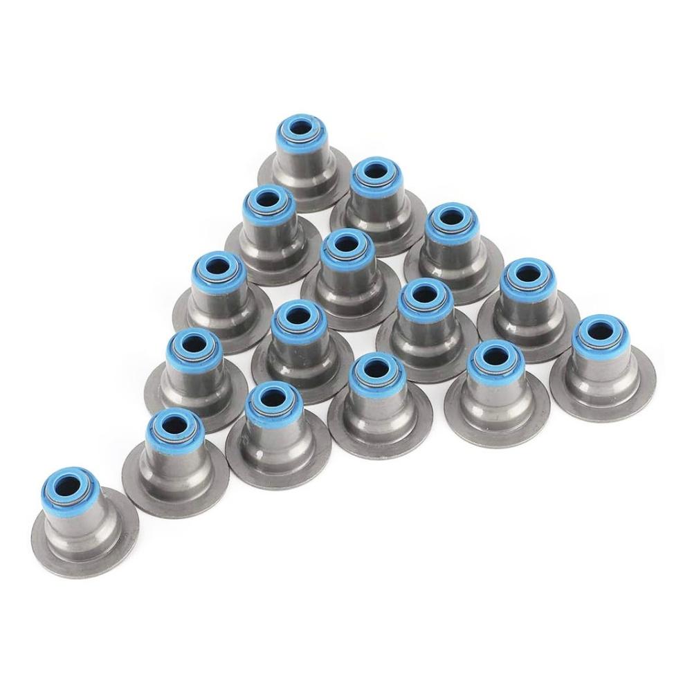 16Pcs Valve Stem Seals 12482063 For Chevy GEN III IV 4.8 5.3 5.7 6.0 6.2 LS1 LS2