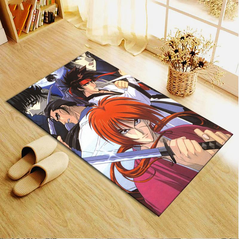 2026 NEW Rurouni Kenshin Carpet Rug for Living Room Bedroom Home Sofa Decoration,Kids Play Non-slip Floor Mat