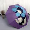 1pc Cat Flower Automatic Open/close Folding Umbrella, Compact Portable Travel Umbrella,Durable Construction yy250814173