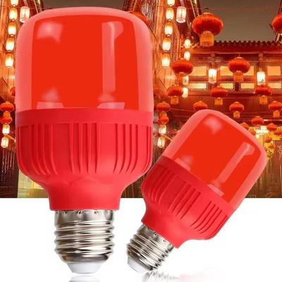High Wattage 5W-30W E27/B22 Red LED Light Bulb For Festive High Brightness Decoration Needs, AC 220V