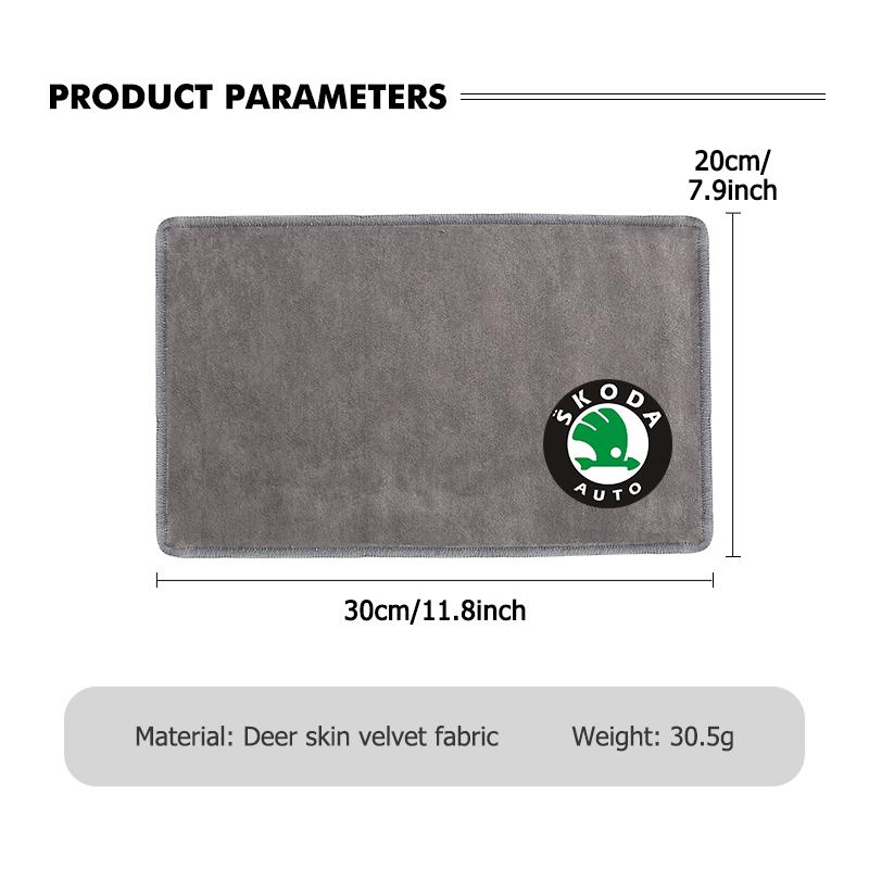 Car Detailing Soft Wool Brush Dashboard Gap Cleaning Dust Remove Wash Towel For Skoda Kodiaq Fabia Kamiq Karoq Octavia 2 3 Rapid udcx63