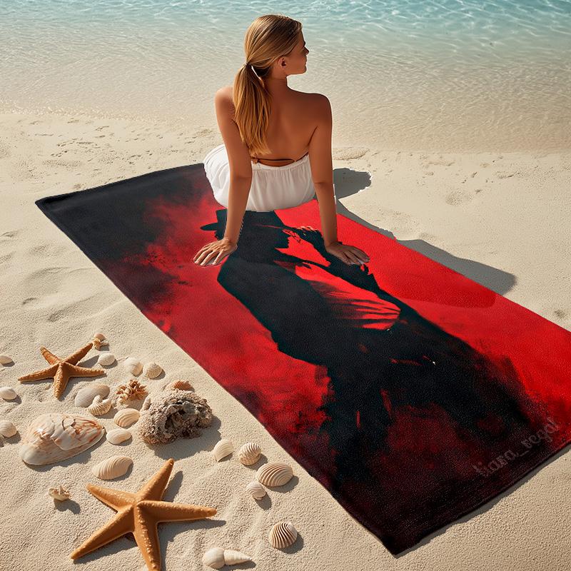 Moonwalk Performance Stylish Digital Printing Beach Towel Quickdrying Absorbent Blanket For Beach Pool Gym Travel