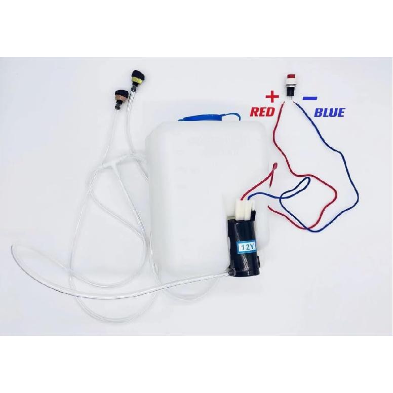 

12V 1.5L Universal Car 99300 Windshield Washer Pump Washer Fluid Reservoir Bottle Kit with Pump Jet Button Switch Universal Washer Bottle Kit