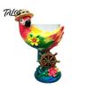 Exquisite Craft Ornaments for Living Room 3D Tropical Ocean Theme Glass Cup, Resin Art Parrot And Personalized Holiday Presents Turtle Design,