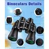 20x50 High Powered Binoculars for Adults, Clear Durable Binoculars for Bird Watching Sightseeing Wildlife Watching Travel Hunting Football Games