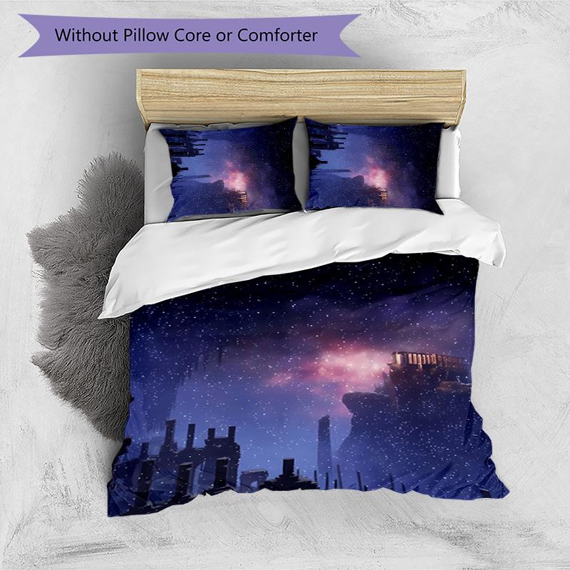 3pcs Game E-ELDEN R-RING pattern bedding set duvet cover set includes duvet cover &pillowcases, perfect all season bedroom decoration & gift