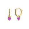 CRMYA Copper Gold Plated Earring Set For Women Color CZ Zircon Piercing Clip Hoop Dangle Earrings For Women Jewelry Wholesale