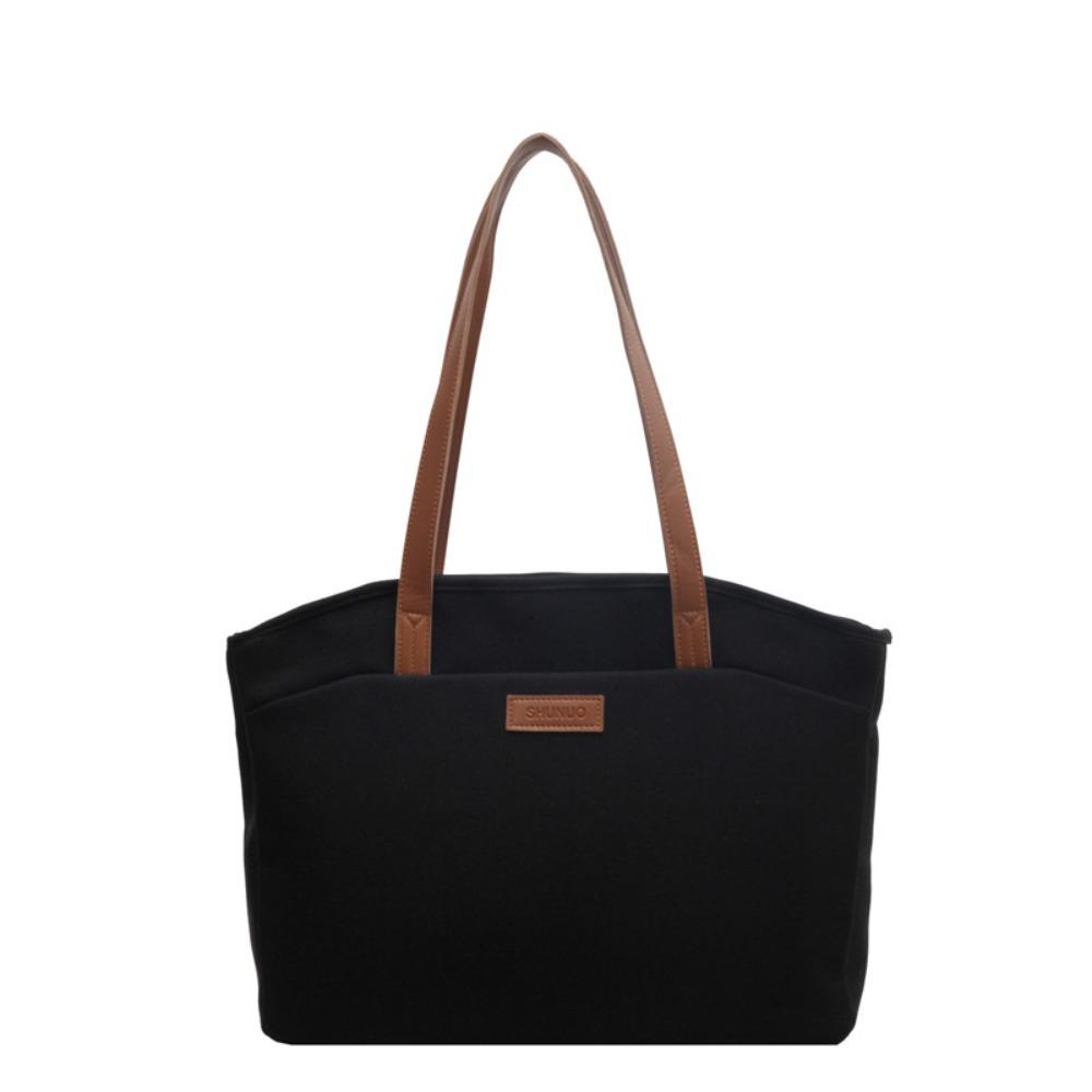 

Trendy Tote Bag Hand Carry Travel Bag Portable Shoulder Bag Gift чёрный