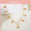 Beach Style Shell Charm Necklace With Twist Chain For Women Summer Accessories
