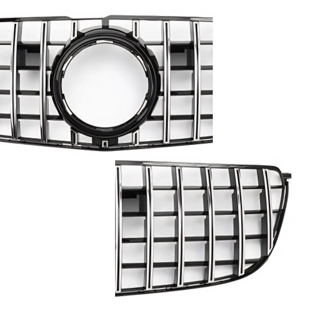 Pentru Mercedes GLS X166 2016-2018 Grilă Bară Față ABS Negru Lucios Stil AMG Grilă Radiator Panou Plasă Accesorii Tuning