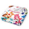 Pile Collage Of Care Bears And Cousins Blanket Flannel  Soft Throw Blankets for Outdoor Travel Bedspread