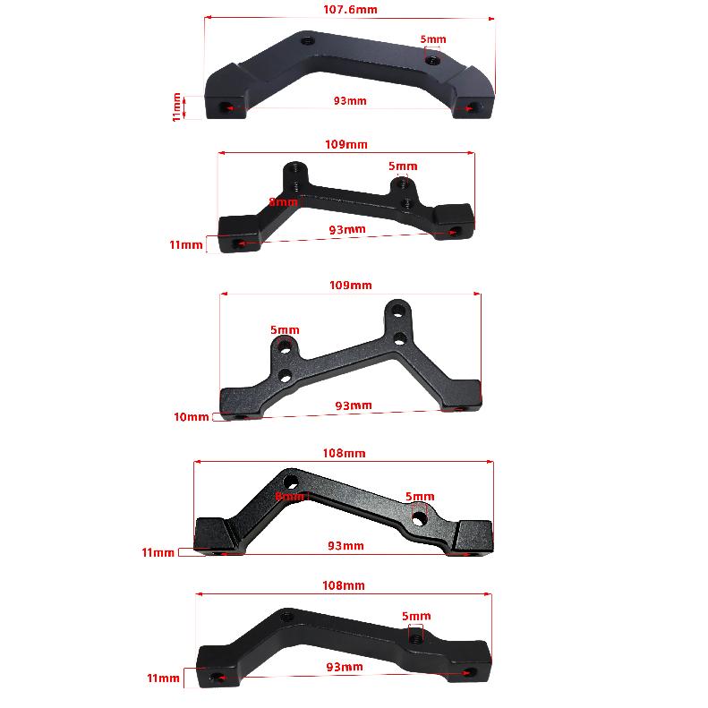 Electric bicycle accessories hydraulic disc brake caliper adapter mountain bike brake for snowmobile front rear caliper bracket