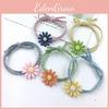 Adorable Ins Women Daisy Hair Rope With Versatile High-elastic Korean Rubber Band Design
