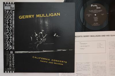 LP Record GERRY MULLIGAN  California Concerts PJ1201 PACIFIC JAZZ 1991 Japan Obi Jazz Used