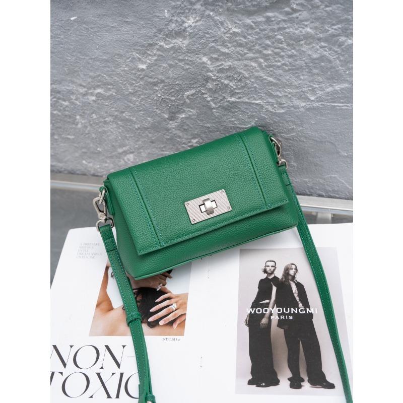 Leather Single Shoulder Crossbody Bag Fashion All-in-one High Sense Diagonal Small Square Bag Women's Bag