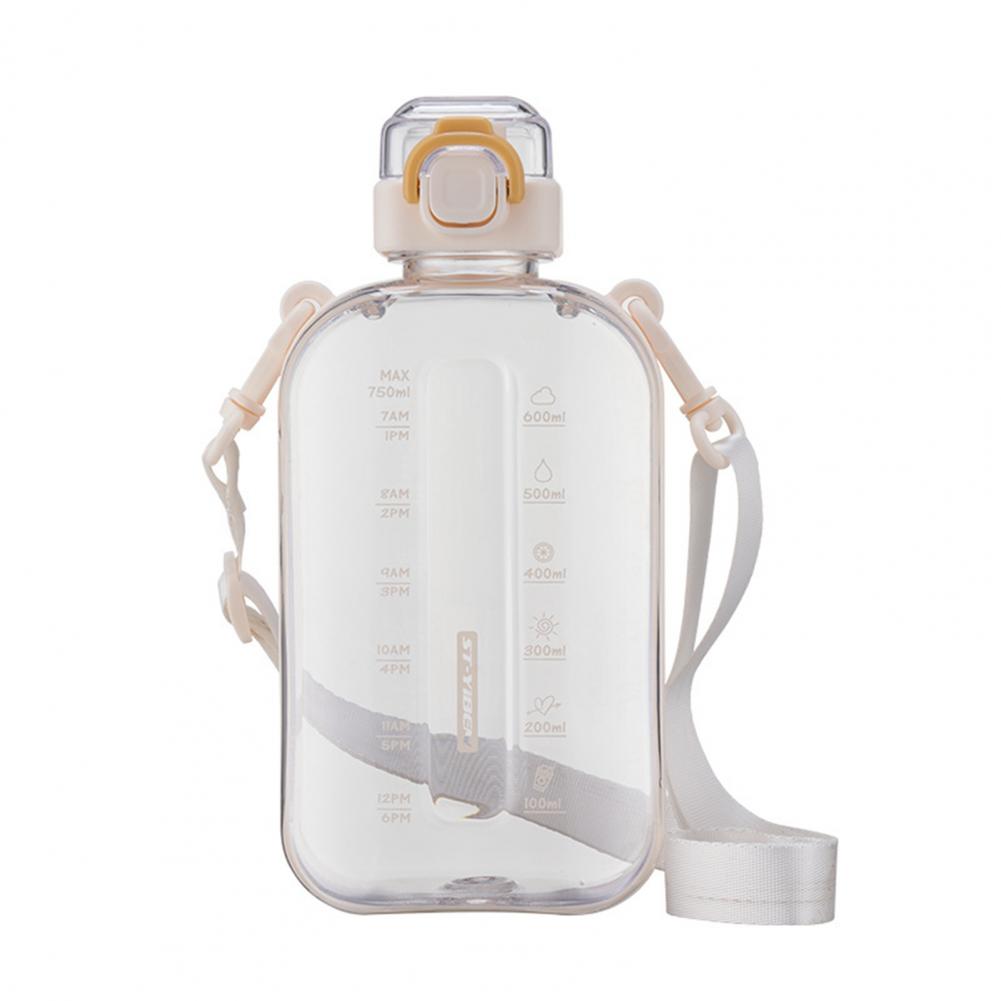 

Портативная бутылка для воды, спортивная питьевая посуда, герметичная, не содержащая бисфенол-А, спортивная бутылка для воды, емкость 750 мл, портативная питьевая посуда для использования на открытом воздухе белый