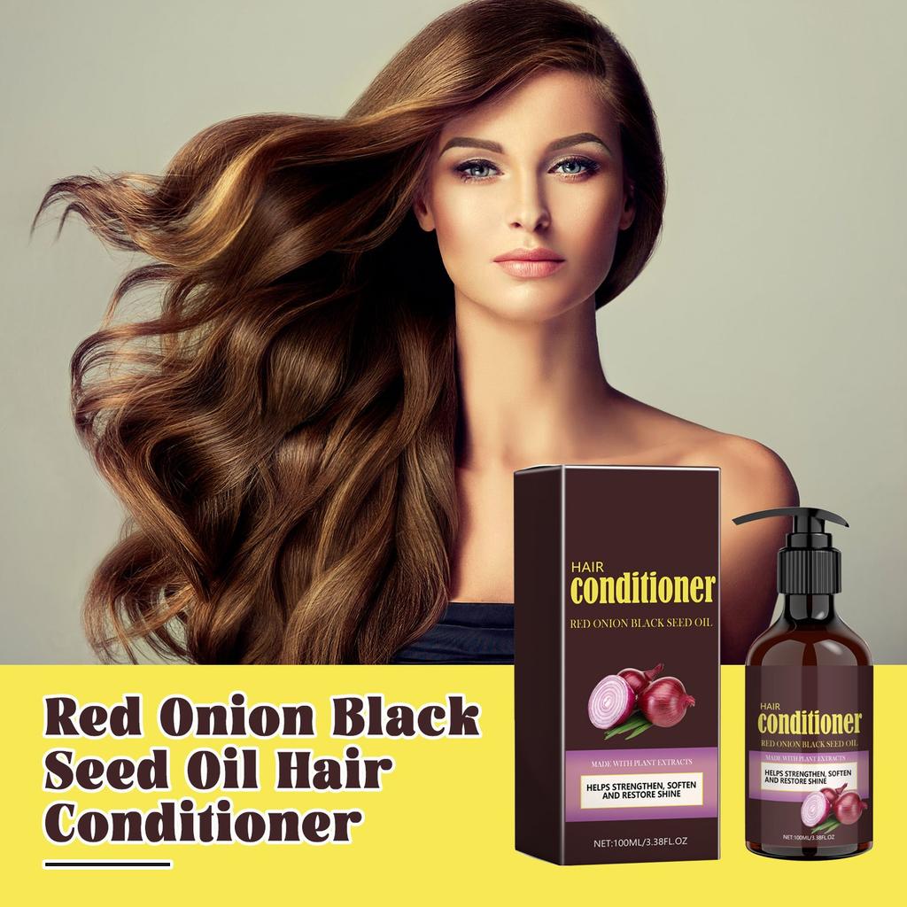 100ml Red Black Seed Oil Hair Care Series Scalp Cleansing Care Hair Smooth And Shiny Hair Care