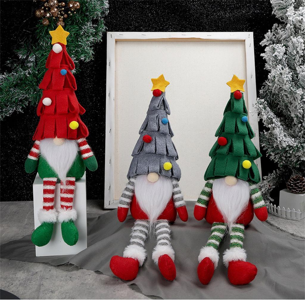 Christmas Decorations Christmas Tree Faceless Doll Long Leg Doll Ornament Christmas Home Hotel Decoration