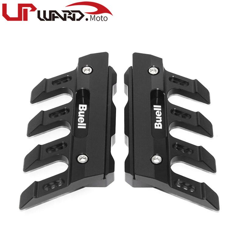 Slider Proteggi Forcella Anteriore In Alluminio CNC Per Buell Ulysses XB12XT XB9 X1 Lightning