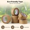 Kraft Tape Paper Packing Tape,6 Rolls, 2 inch x 55 Yards, 7 Mil Thick – Gummed Brown Packing Tape for Securely Sealing Cardboard Boxes Perfect for