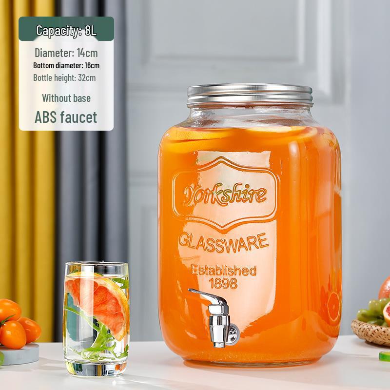 Cola Beverage Bucket with Faucet - Ideal for Lemon Juice, Fruit Tea, Cocktails, and Cold Water