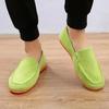 Cheap Men's Big Size Casual Shoes Vintage Dad Canvas Driving Loafers Simple Flat Canvas Sneakers Male's Trekking Shoes