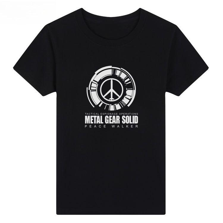 Metal Gear Solid Peace Walker Peace Symbol Print Unisex T Shirt 2026 Summer Casual Cotton Gaming Streetwear Tops Harajuku M