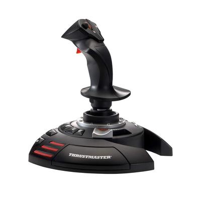 Thrustmaster Stick X Flight Stick Joystick con controllo del timone Vari pulsanti e assi programmabili Maniglia girevole Acceleratore integrato Grilletto di fuoco