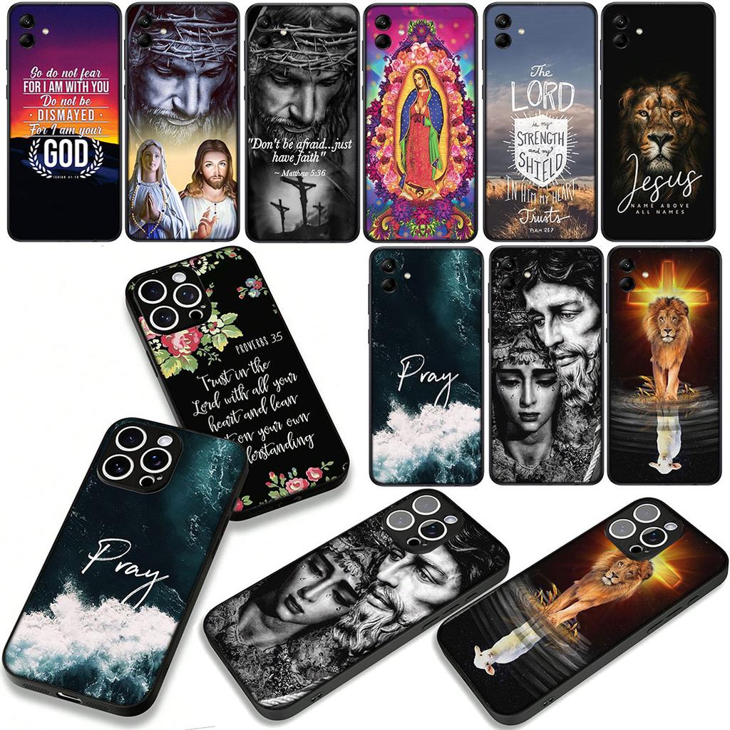 Bible Verse Jesus Christ Christian Cover Phone Case for Apple iPhone 16 15 14 Plus 13 12 Mini 17 Pro Max + 16E Air 16+ ProMax