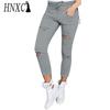 HNXC Women's Fashion Casual Solid Color Print Pants & Capris
