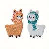 Adesivi in Stoffa Ricamati con Alpaca Cartone Animato Carino  Adesivi Decorativi, Molto Adatti per Vestiti, Scarpe, Cappelli, Cappotti, Sciarpe, Decorazione di Zaini
