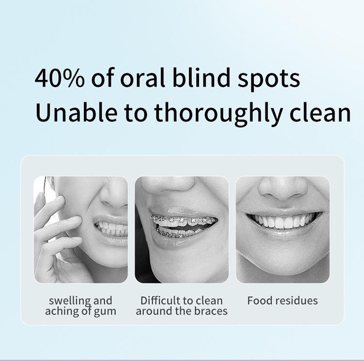 Portable Ultrasonic Oral Irrigator with Rotating Nozzle for Tartar Removal